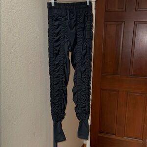 Agogie Wearable Resistance +40 Black Ruched Leggings Workout Pants Women’s Sz M